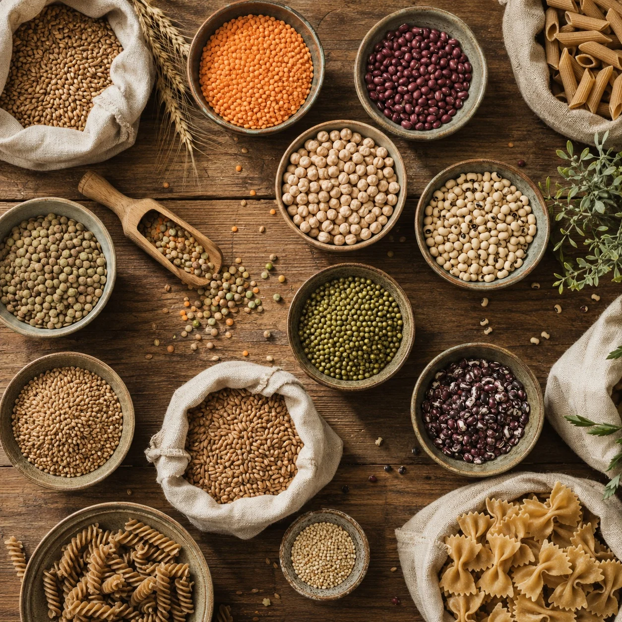 Cereali, pasta e legumi