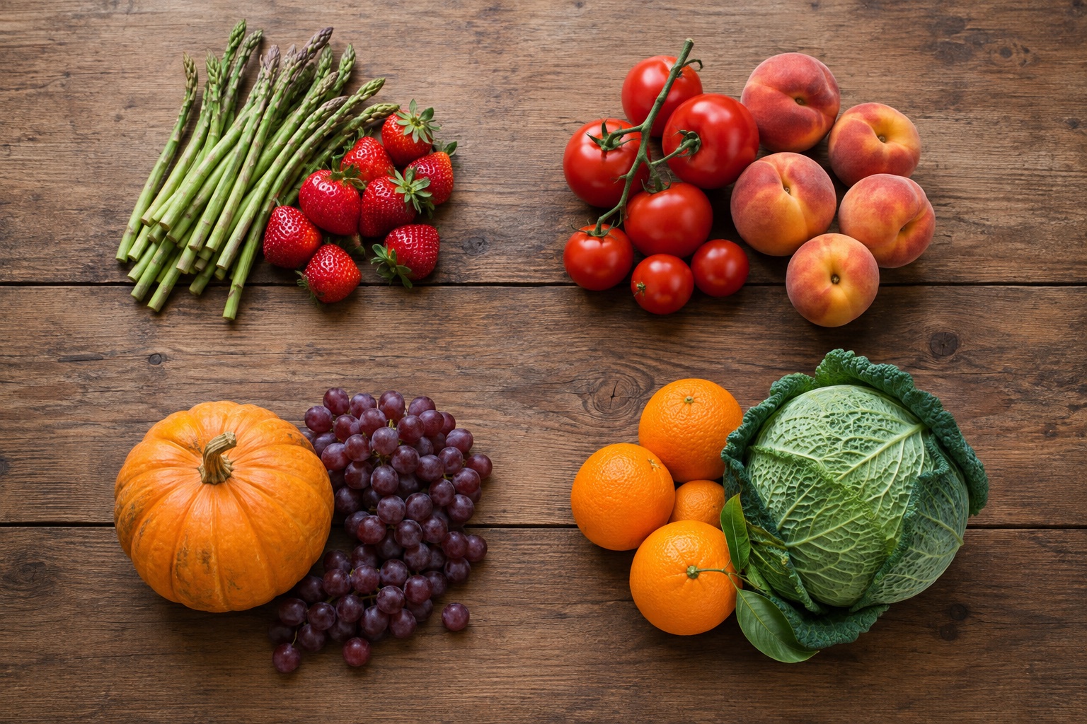 Il calendario della frutta e verdura di stagione, mese per mese